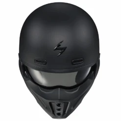Scorpion Covert X Solid Helmets - DOT -Scorpion Shop CovertX MatteBlack TopFront