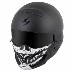 Scorpion Covert Face Mask - Skull -Scorpion Shop covert skull mask on black front ang2