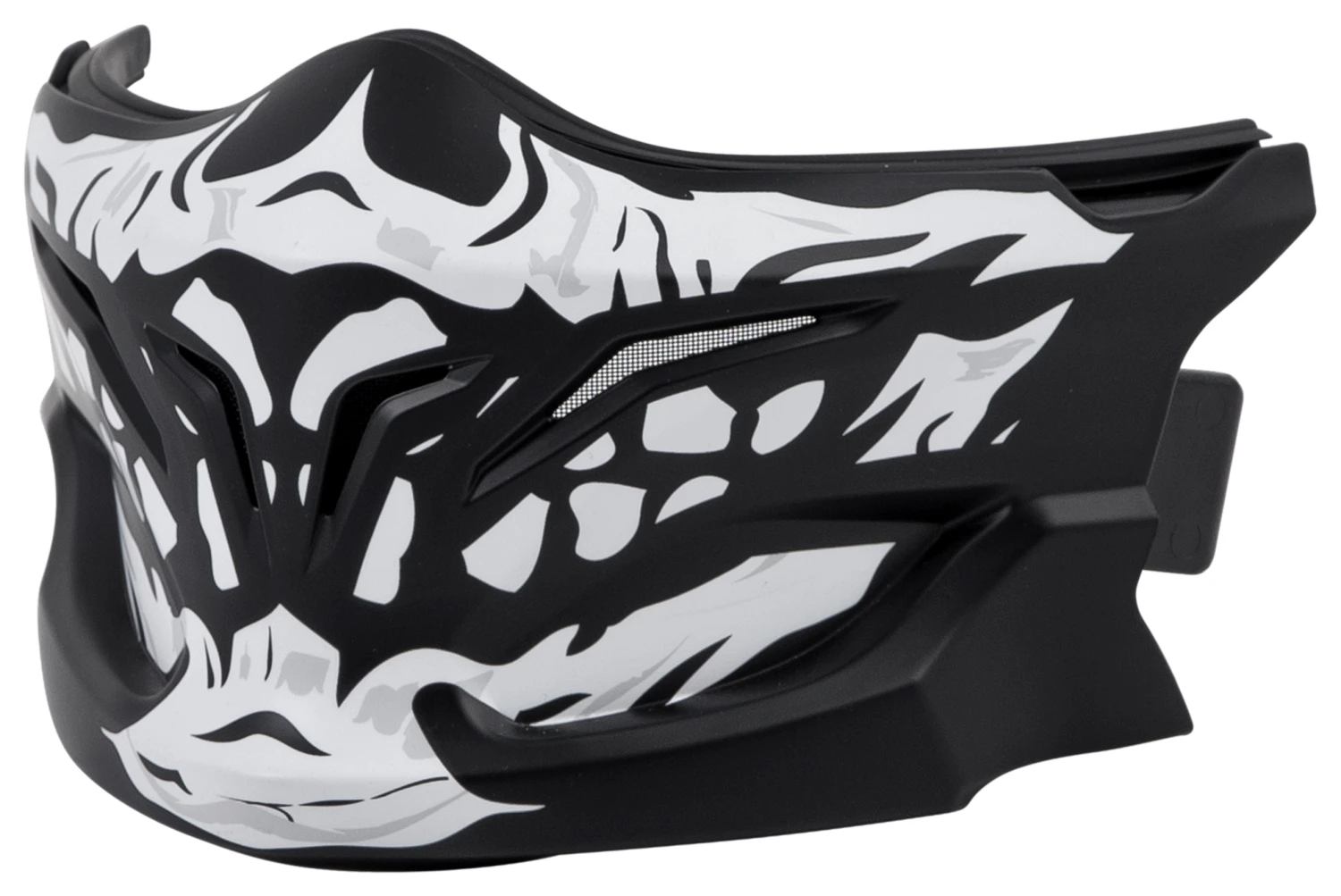 Scorpion EXO Covert Skull Face Mask Black/White [Open Box]