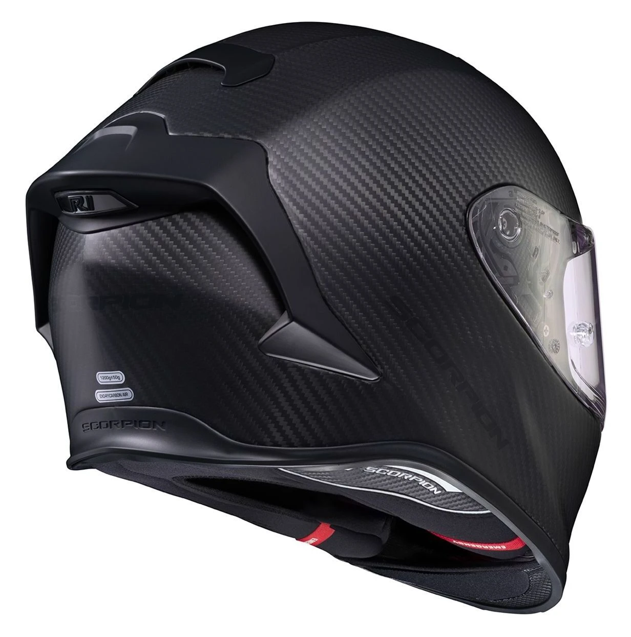 Scorpion EXO-R1 Air Carbon Helmet Matte Black / XS [Open Box] - Image 4